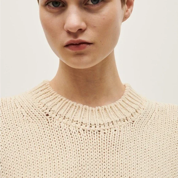 Babaa Cream Crew Neck Sweater - Picture 2 of 9